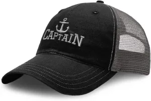 Richardson Trucker Mesh Hat Captain Boat B Embroidery Cotton Dad for Men & Women