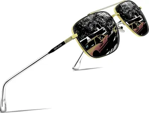 SIPLION Driving Polarized Sunglasses For Mens Womens Mirrored pilot Sun Glasses UV400 Protection
