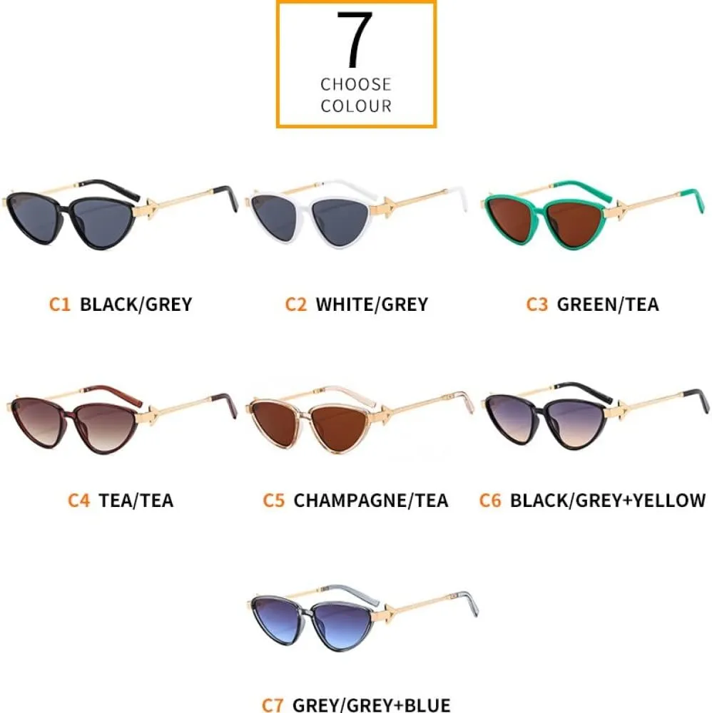 Small Cat Eye Sunglasses Women Men Retro Shades Sun Glasses Female Oculos De Sol UV400