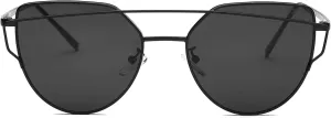 SOJOS Cat Eye Sunglasses for Women Fashion Designer Style Mirrored Lenses