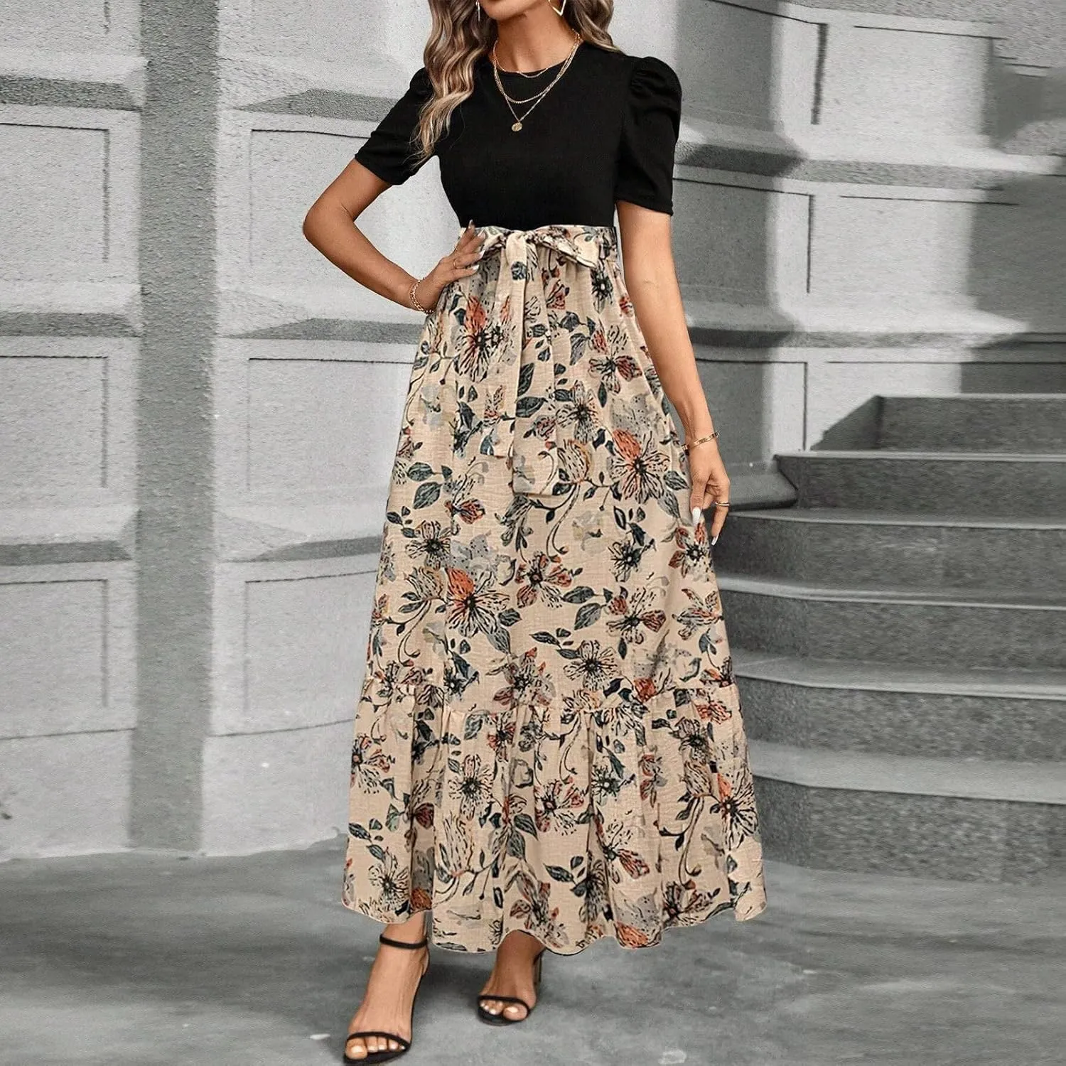 Spring Dresses for Women 2025,Summer Dress for Women A Line Wedding Guest Womens Easter Dresses Plus Size Formal