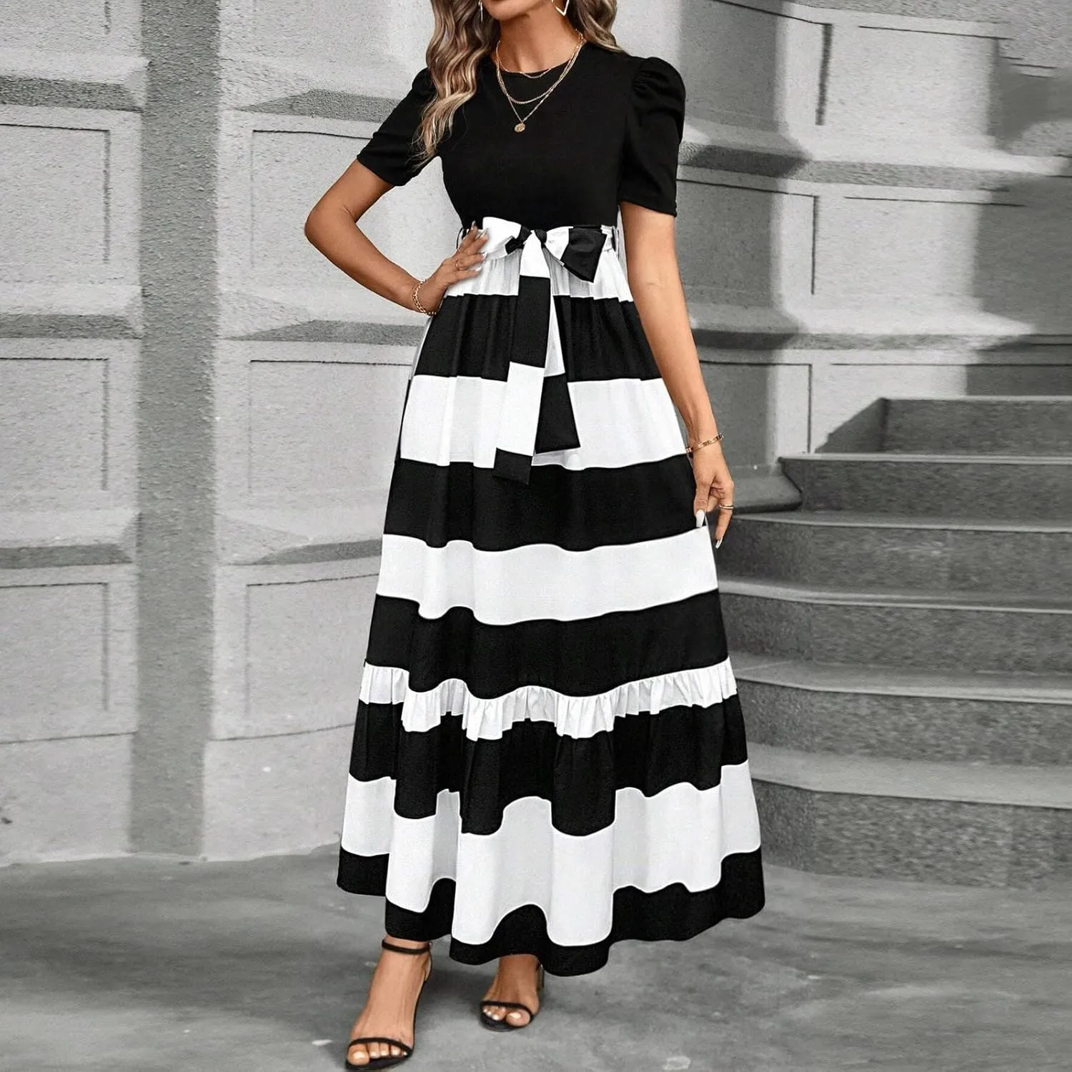 Spring Dresses for Women 2025,Summer Dress for Women A Line Wedding Guest Womens Easter Dresses Plus Size Formal