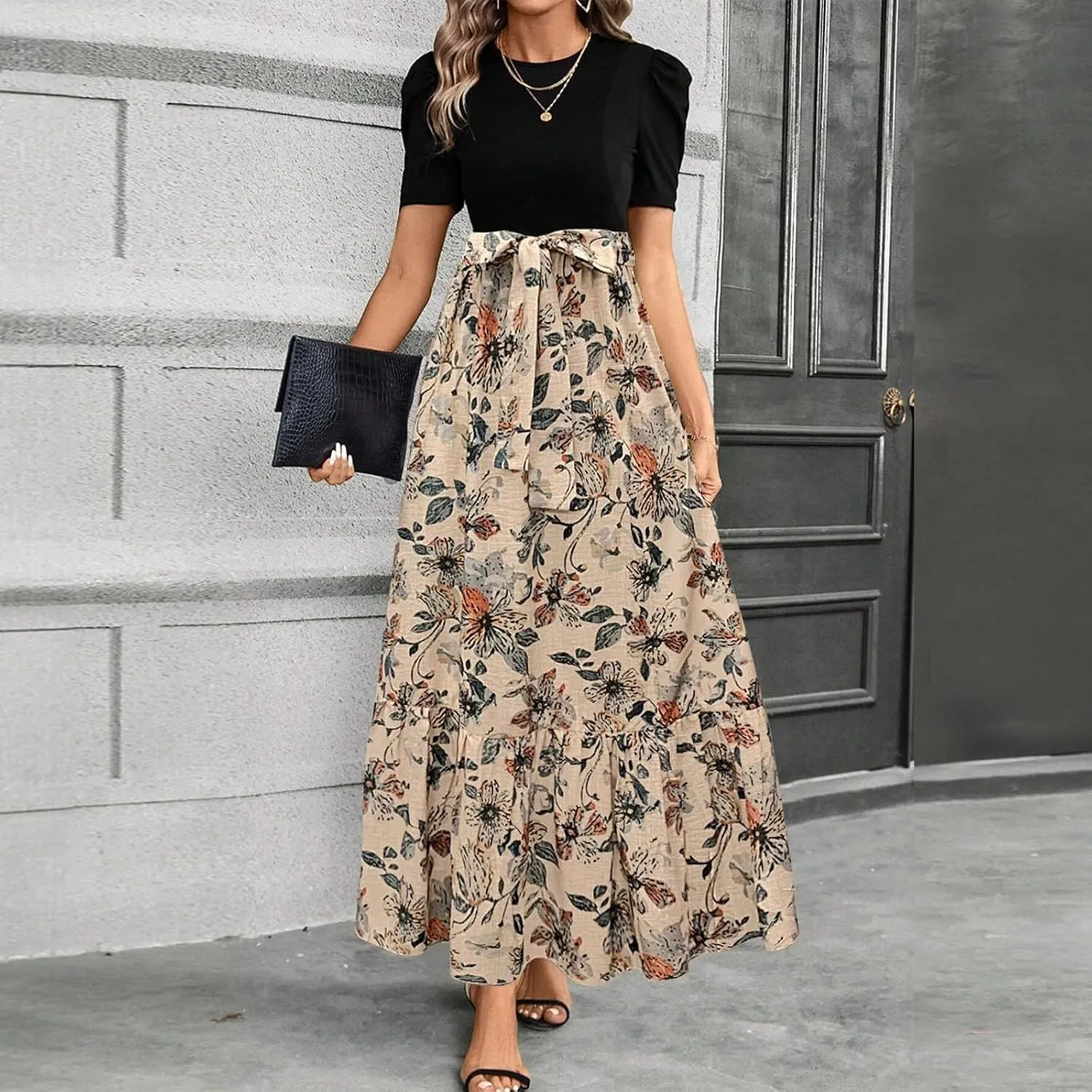 Spring Dresses for Women 2025,Summer Dress for Women A Line Wedding Guest Womens Easter Dresses Plus Size Formal