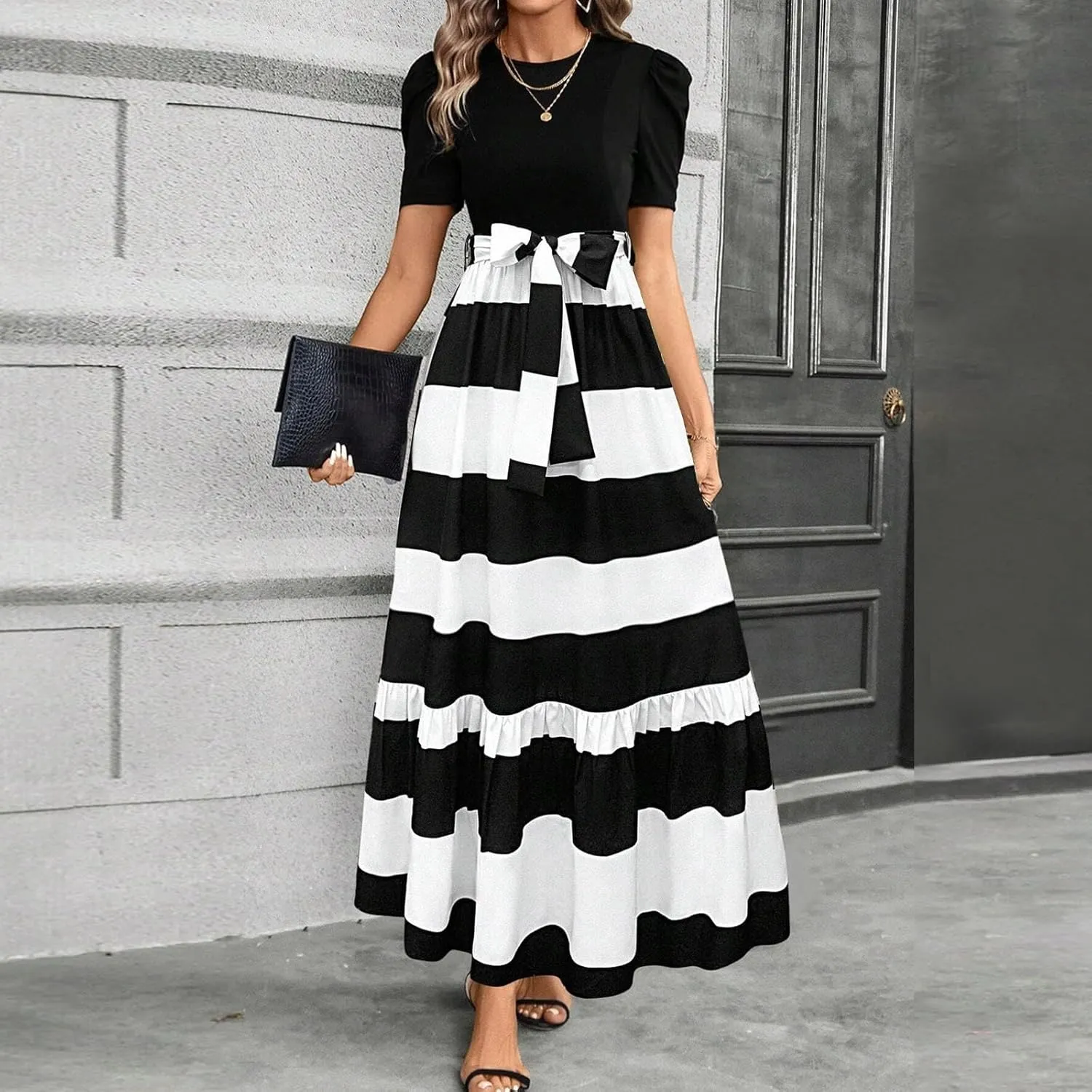 Spring Dresses for Women 2025,Summer Dress for Women A Line Wedding Guest Womens Easter Dresses Plus Size Formal