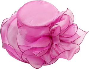 Spring Summer Mesh Sunshade Hat Flower Temperament Wedding Dress Hat Sun Dome Large Brim Hat Women Beach Hats