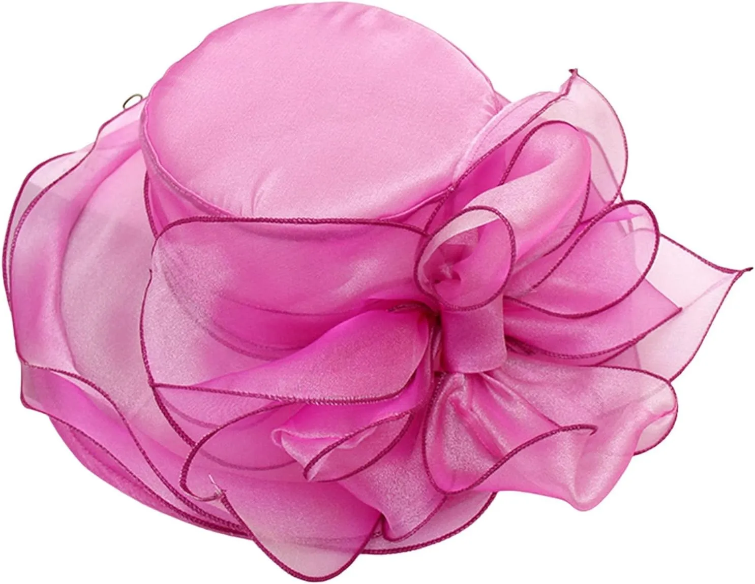 Spring Summer Mesh Sunshade Hat Flower Temperament Wedding Dress Hat Sun Dome Large Brim Hat Women Beach Hats