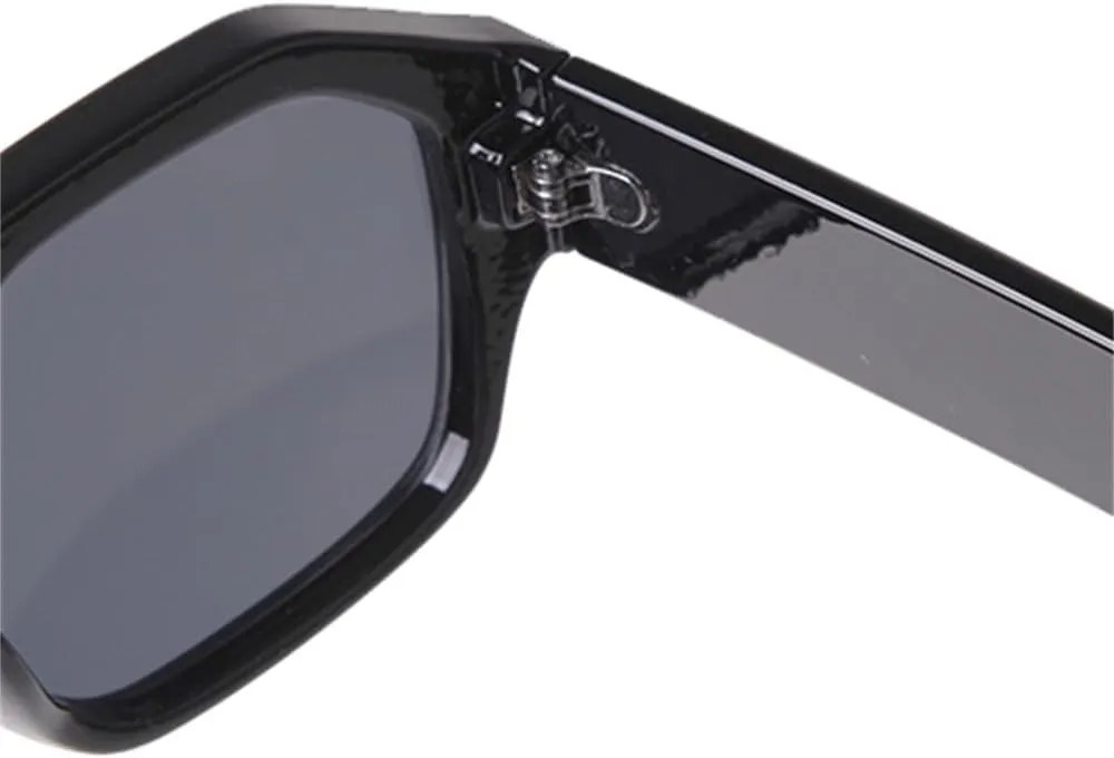 Square Sunglasses Women Round Gradient Gray Lens Frame Sun Glasses Men Shades