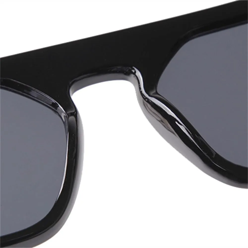Square Sunglasses Women Round Gradient Gray Lens Frame Sun Glasses Men Shades