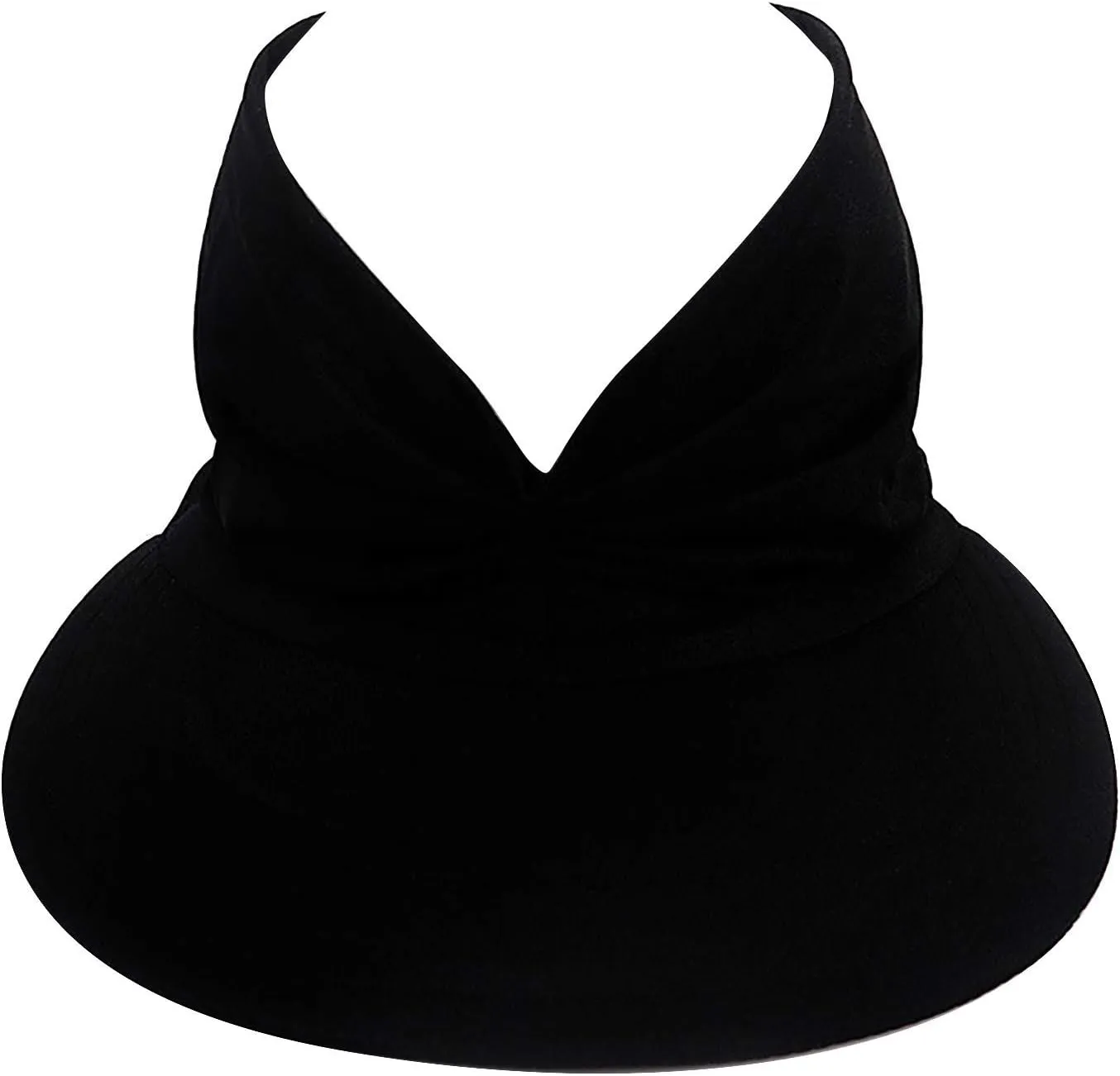 Summer Wide Brim Sun Visor Hat for Women UV Protection Elastic Empty Top Ponytail Beach Hats for Sports Golf Tennis Running