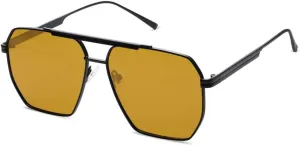 SUMMITRU-Retro Polarized Sunglasses for Women Men Vintage Big Shades Large Metal Sun Glasses UV400