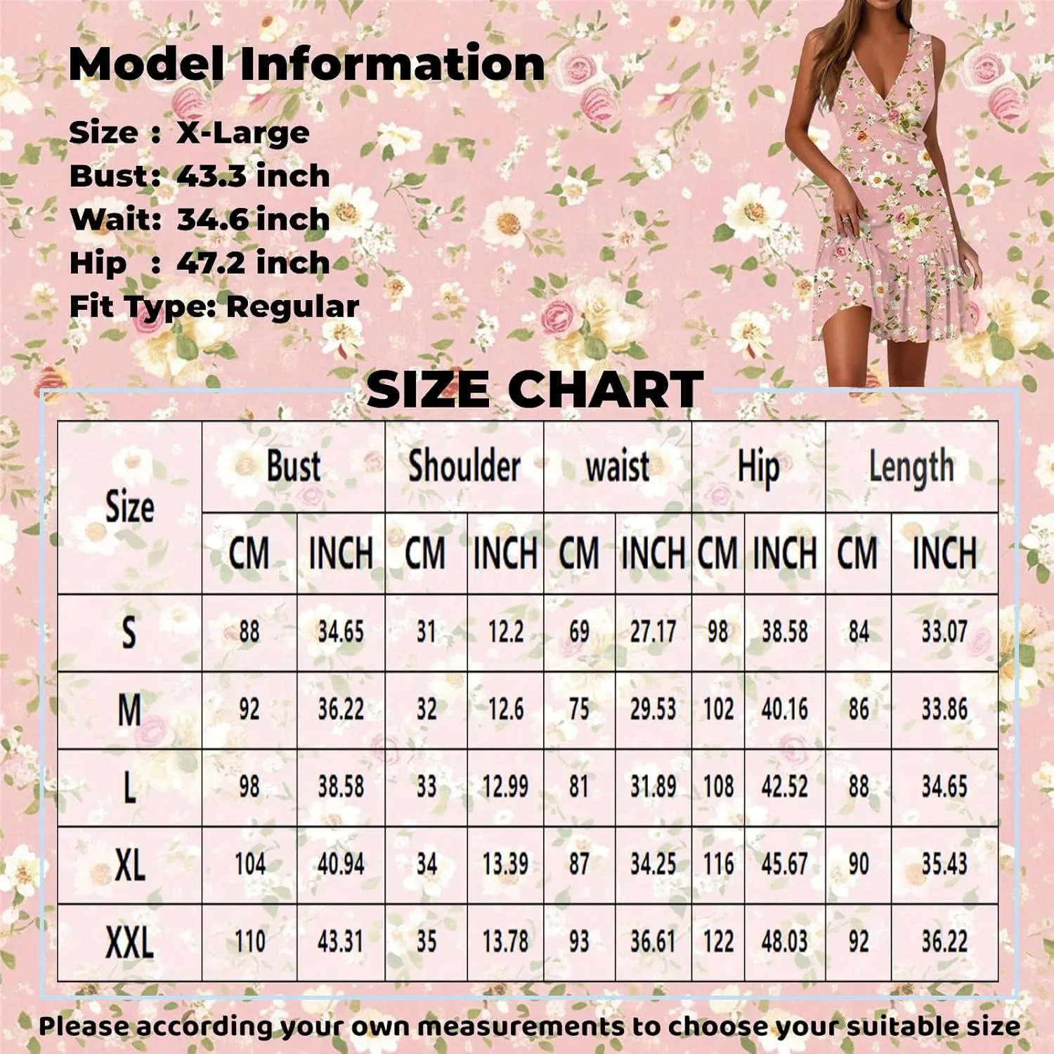 Sundresses for Women 2025 Ladies Sexy V Neck A-Line Mini Wrap Dress