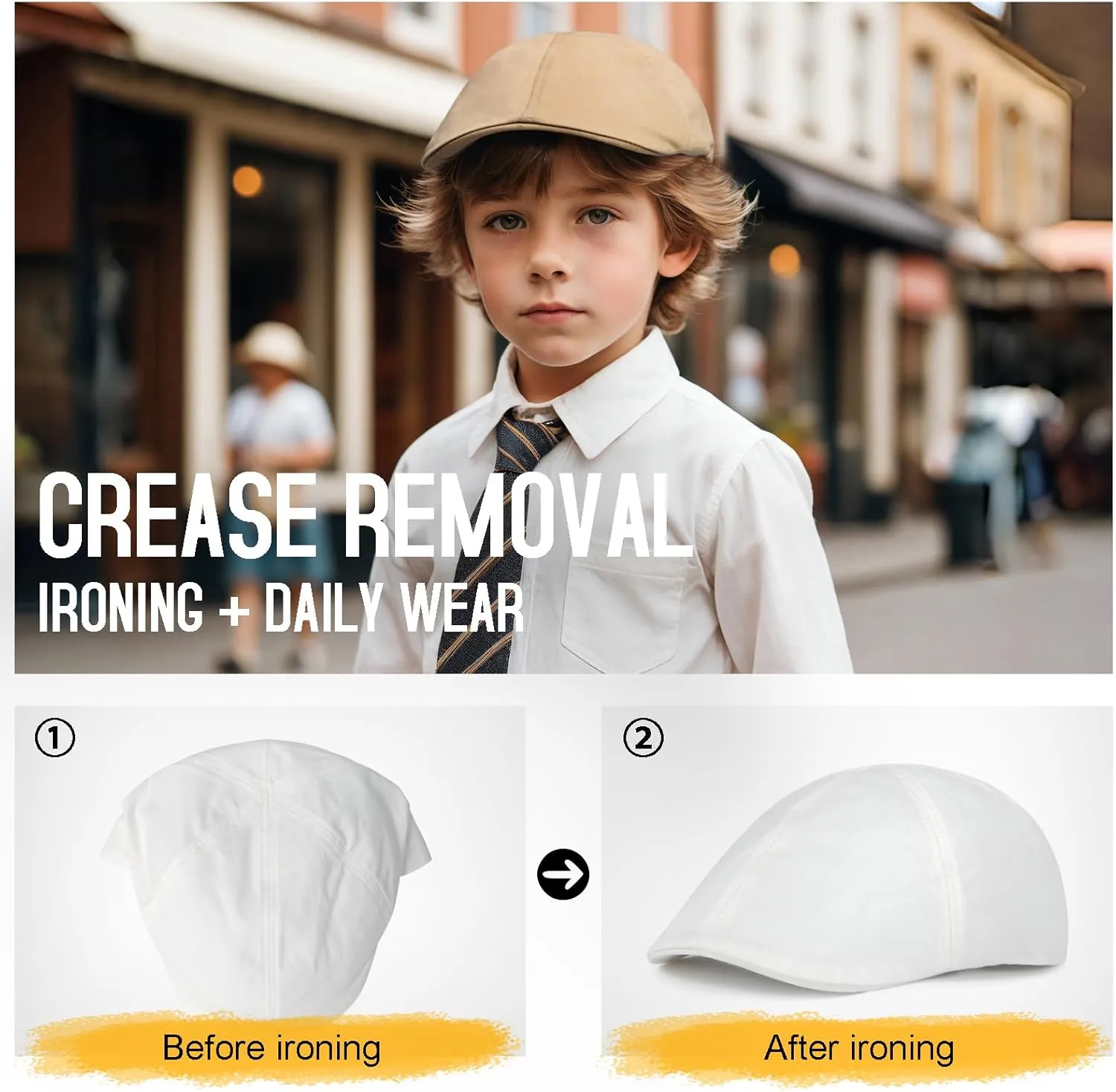 Toddler Boy Cotton Newsboy Cap Kids Ivy Infant Child Beret Flat Hat