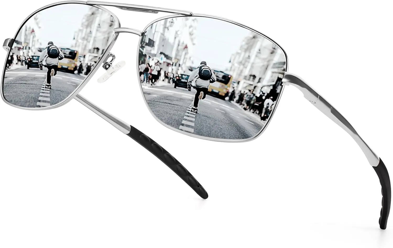 URUMQI Polarized Aviator Sunglasses for Men Women,UV400 Protection Lens, Ultra Lightweight Pilot Sun Glasses for Driving Golf
