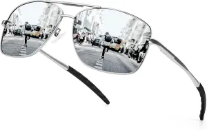 URUMQI Polarized Aviator Sunglasses for Men Women,UV400 Protection Lens, Ultra Lightweight Pilot Sun Glasses for Driving Golf