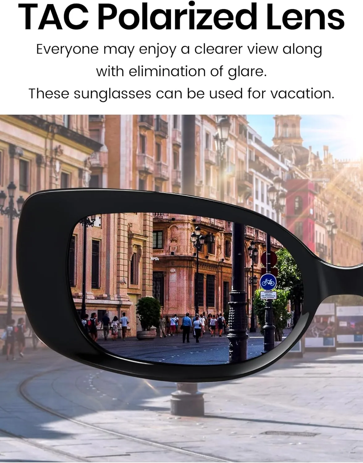 Veda Tinda Vision Rectangle Sunglasses Men Tinted Polarized Big Square Retro 90s Vintage y2k Glasses for Women UV Protection