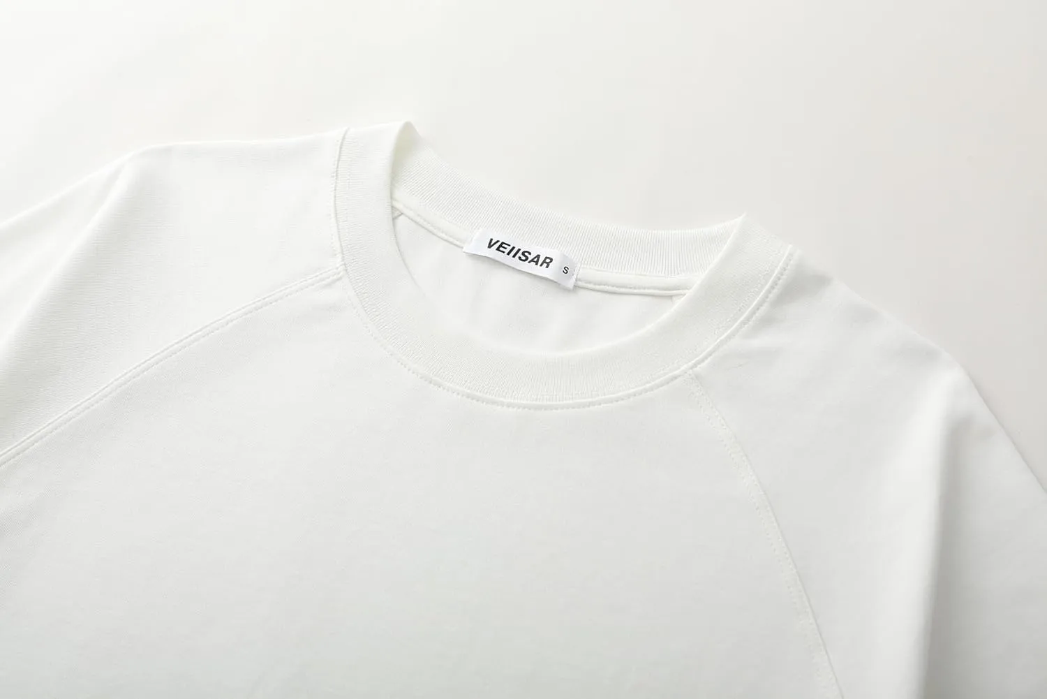VEIISAR Men's Hipster Hip hop longline Crewneck T-Shirts - Mens Premium Cotton Raglan Sleeve T Shirts Open Hem S - 3XL