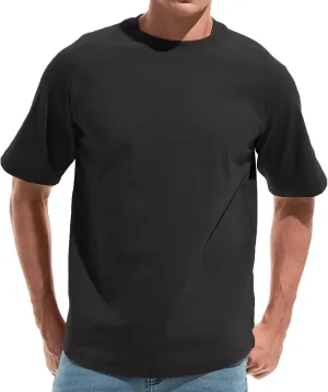 VEIISAR Men's Hipster Hip hop longline Crewneck T-Shirts - Mens Premium Cotton Raglan Sleeve T Shirts Open Hem S - 3XL