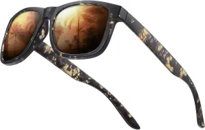 VELAZZIO Mens Sunglasses Polarized With UV400 Protection, Fits for Women Fashion Driving, Fishing, Sports, Beach, Golfing