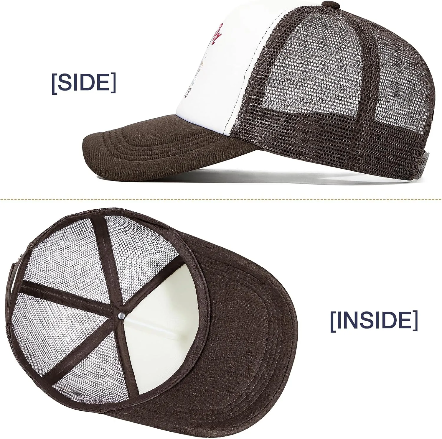 Vintage Trucker Hats Men Women Funny Cute Cowboys Trucker Hats Country Caps Adjustable Snapback Retro Trendy