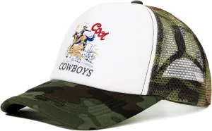 Vintage Trucker Hats Men Women Funny Cute Cowboys Trucker Hats Country Caps Adjustable Snapback Retro Trendy