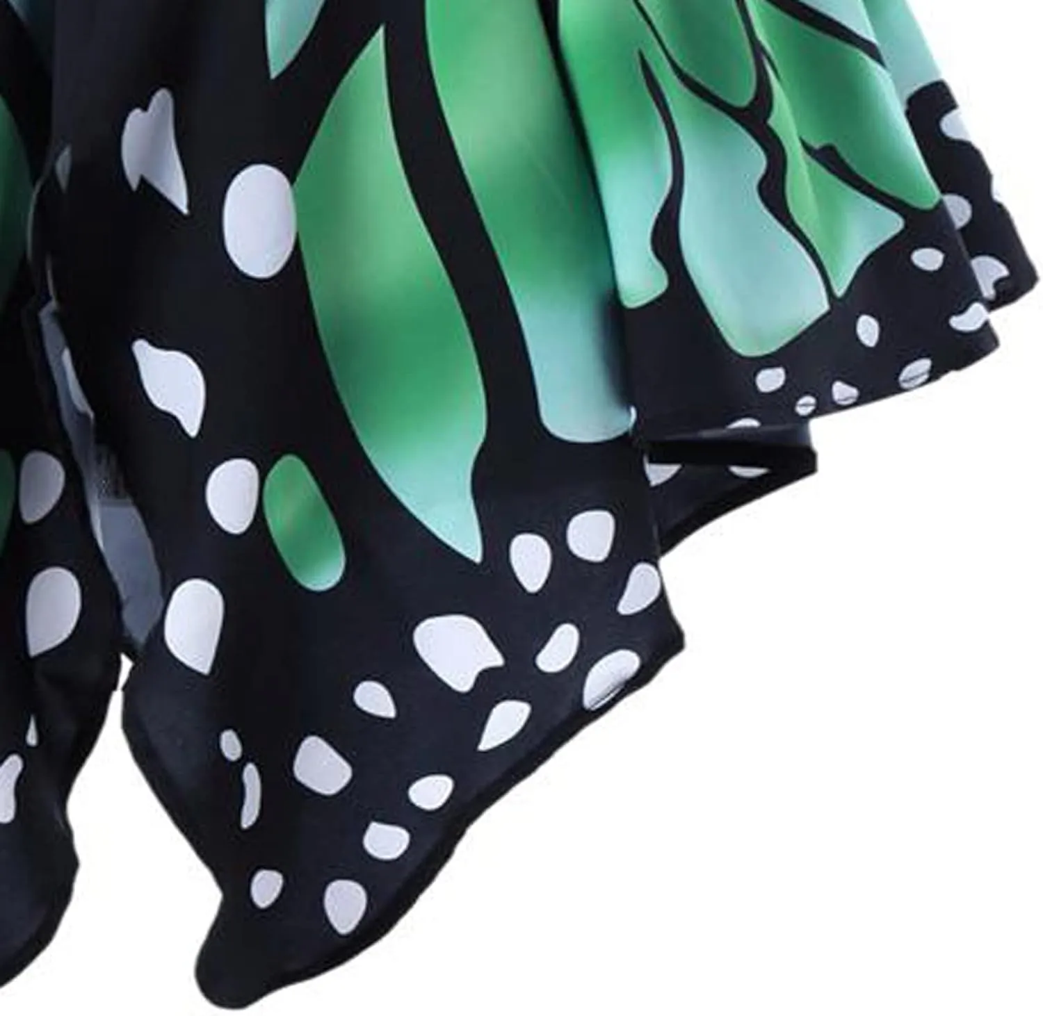 Womens Butterfly Print Fashion Skirts Fashion Womens Asymmetrical Skirt Pleated Waist Women Skirt Mini Skirts