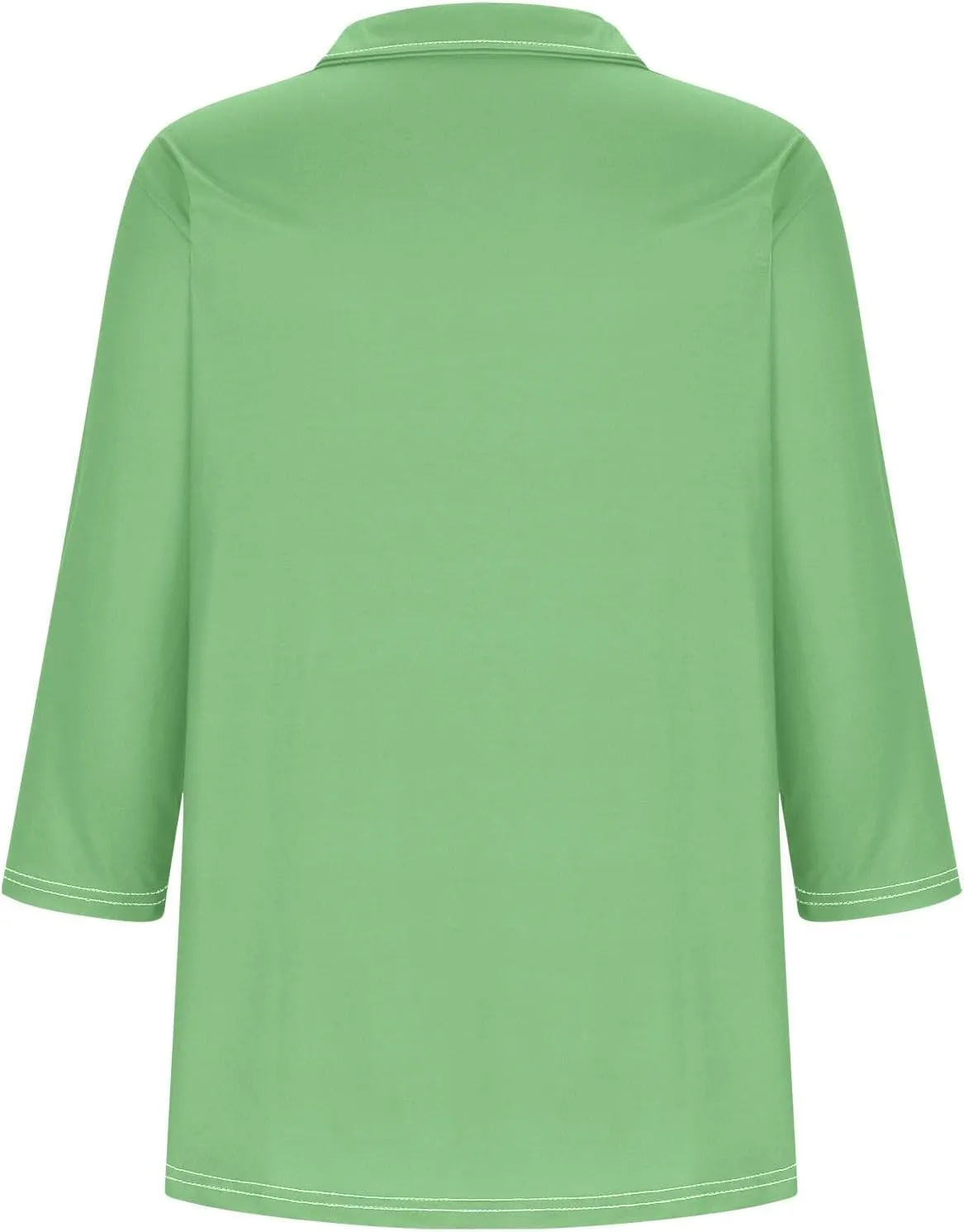 Womens Golf Shirts 1/2 Or 3/4 Length Sleeve Collared Tops Business Casual Summer Loose Blouse Lapel Tshirts Cute Tees