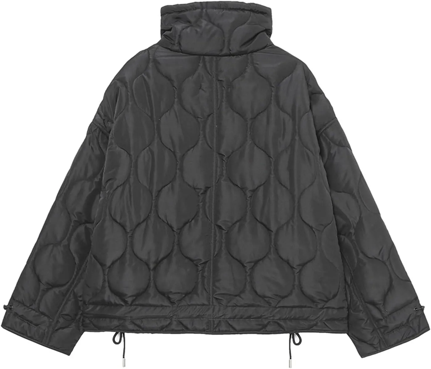 Women's Oversized Thicken Winter Coats Quilted Jacket Zip Up Stand Collar Jackets Padded Puffer Jacket Baggy Down Coat