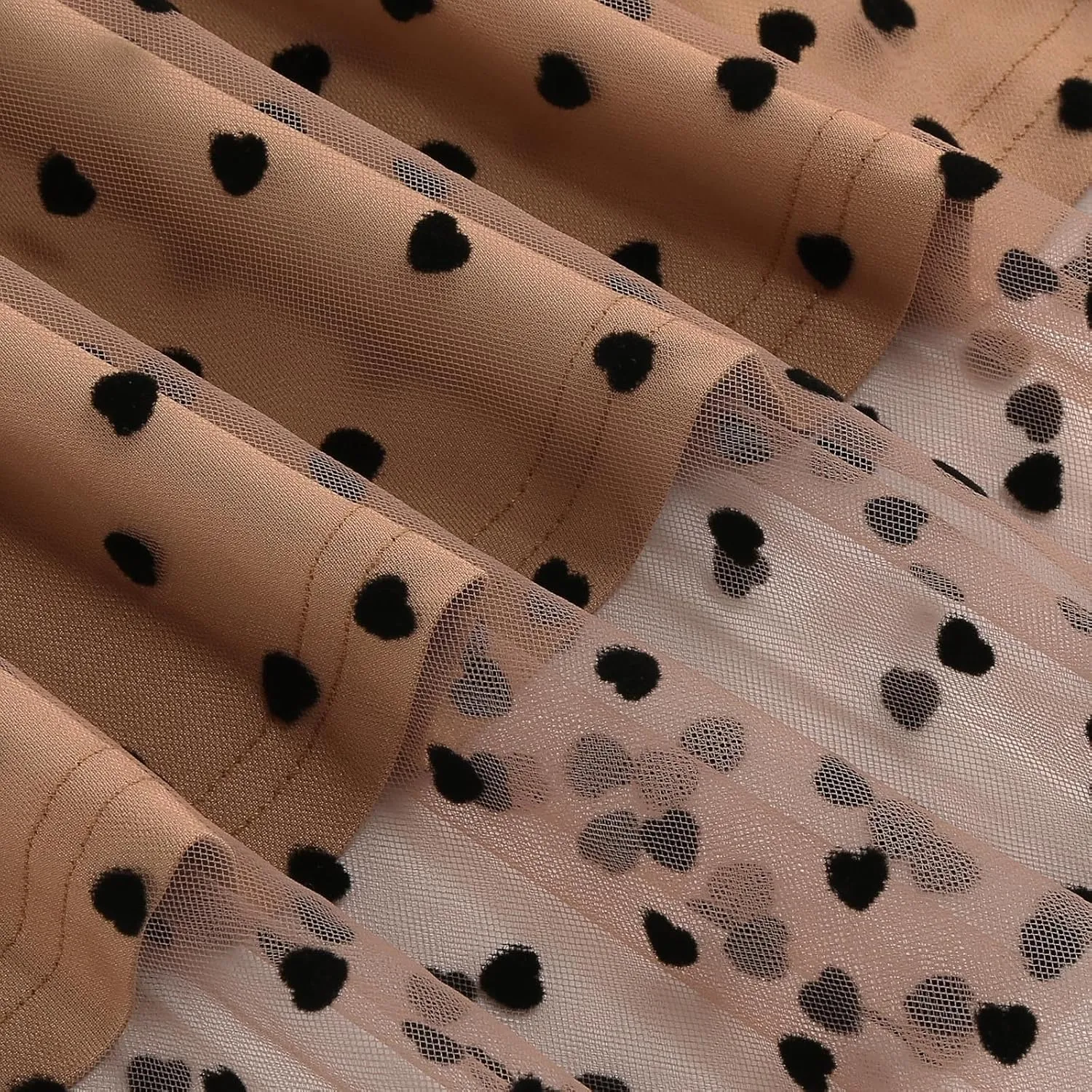 Women's Polka Dot Tulle Long Skirt, High Waisted Flowy Summer Casual Skirts Going Out Streetwear Trendy Clothes