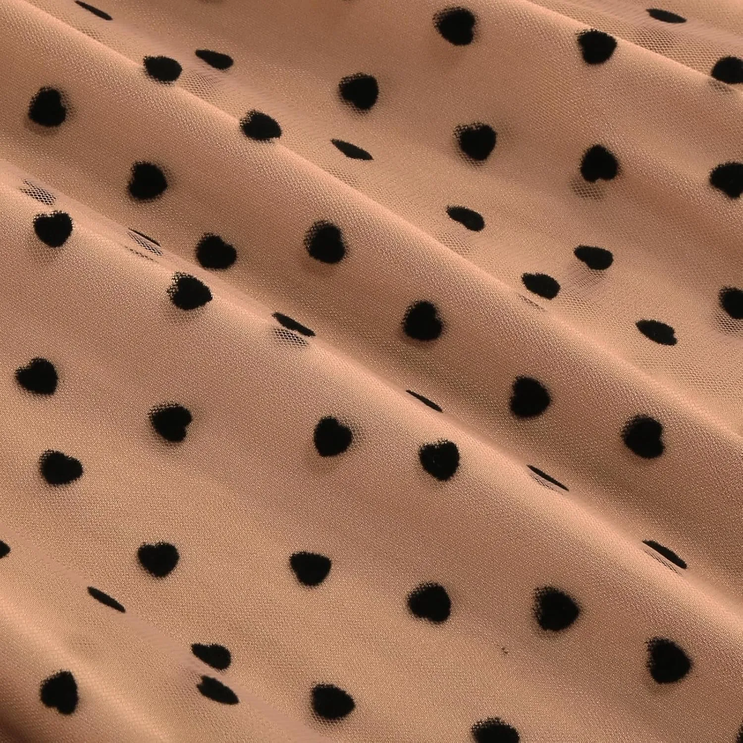 Women's Polka Dot Tulle Long Skirt, High Waisted Flowy Summer Casual Skirts Going Out Streetwear Trendy Clothes