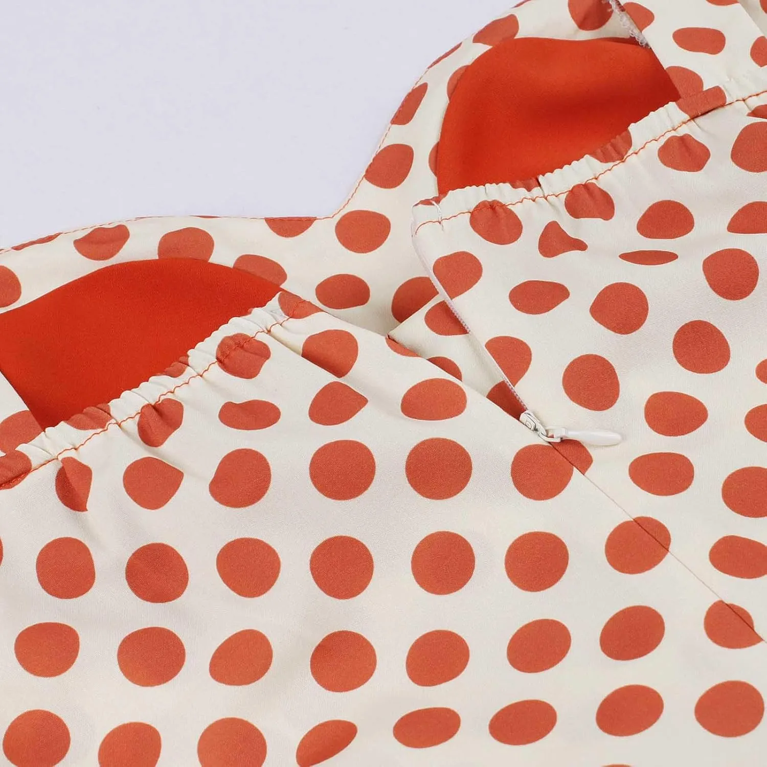 Womens Sleeveless Vintage Dresses 2025 A Line Polka Dot Retro Short Dress Party Prom Dress