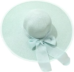 Womens Sun Straw Hat Fashionable Summer Wide Brim Cap UPF 50 Hat Foldable Roll up Floppy Beach Hats for Women