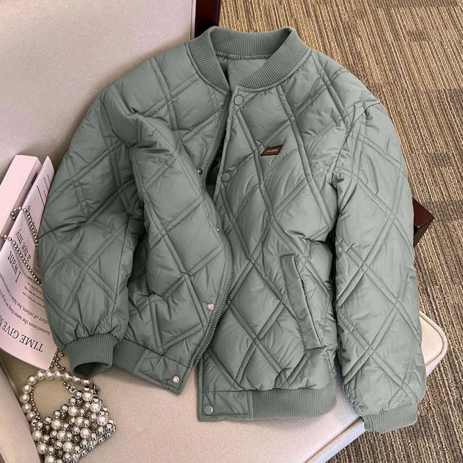 Womens Winter Coats Lightweight Quilted Jackets Oversized Puffer Jackets Bomber Jacket Down Coats Shaggy Padded Parkas