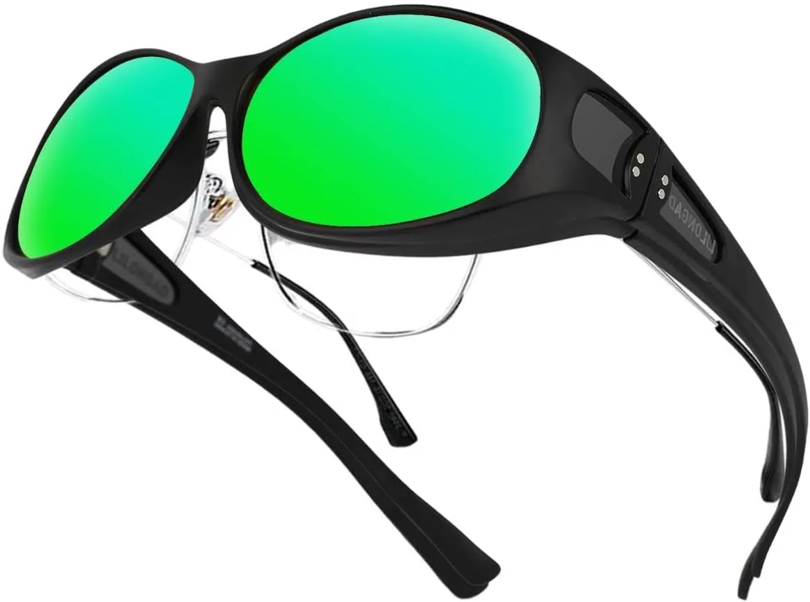 Wraparound Fitover Glasses Polarized Wear Over Sunglasses for Men Women UV400 Protection Sun Glasses Driving SP3844