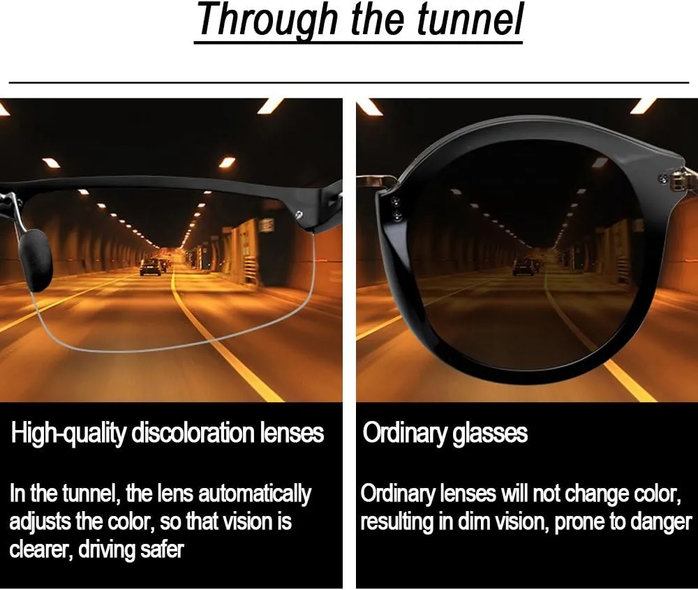 YIMI Polarized Photochromic Driving z87 Sunglasses For Men Women Day and Night safety glasses