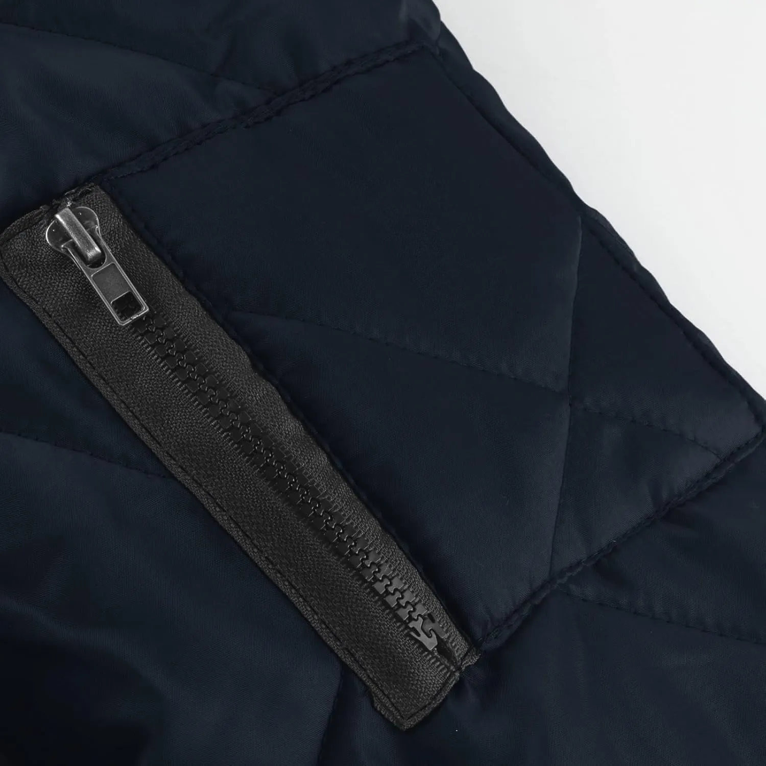 Ymosrh Men's Bomber Jacket Quilted Jackets Windproof Zip Up Winter Warm Coats Outwear Jackets Fashion, XL-5XL