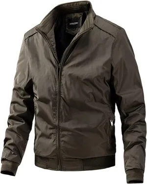 Ymosrh Men's Chamarras para Hombre Casual Lightweight Jacket Softshell Bomber Varsity Windbreaker Cool Jackets, XL-5XL